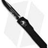 Microtech UTX70 D/A OTF S/E Tactical Automatic Knife (2.4" Black Serr) 148-2T -Blade HQ Shop microtech utx 70 se black tactical serr 148 2t