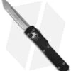 Microtech UTX70 D/A Automatic OTF Tanto Knife (2.4" SW Full Serr) 149-12 -Blade HQ Shop microtech utx 70 t e stonewash full serrated 149 12 2
