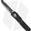 Microtech Tanto UTX-70 D/A Automatic OTF Knife (2.4" Black Full Serr) 149-3 -Blade HQ Shop microtech utx 70 te black full serr 149 3