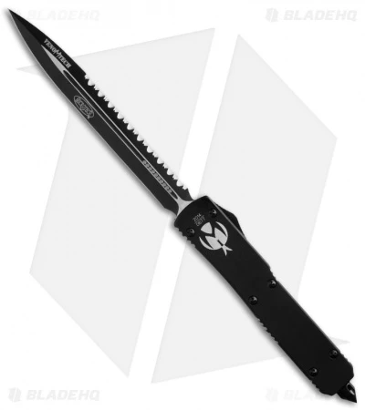 Microtech Venomtech OTF Automatic Knife Tactical (5.5" Black Full Serr) VT-3T 3 Microtech Venomtech OTF Automatic Knife Tactical (5.5" Black Full Serr) VT-3T