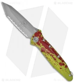 Microtech Socom Delta Zombie Green Tanto Knife (4" Bead Blast Full Serr) 163-9Z