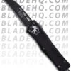 Microtech Troodon Wharncliffe OTF Knife (Black PLN) 141-1 -Blade HQ Shop microtech troodon 141 1 wharncliffer black plain