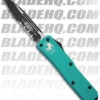 Microtech Aqua UTX-85 D/A OTF Automatic Knife (Black SER) 125-2A -Blade HQ Shop microtech utx85 blue aqua twotone ser