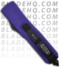 Microtech Purple UTX-85 D/A OTF Automatic Knife (Black SER) 125-2P -Blade HQ Shop microtech utx85 purple back 125 1P