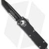 Microtech Scarab Executive Tanto OTF Automatic Knife (3.5" Black Serr) 177-2 -Blade HQ Shop mictrotech 177 2 cm