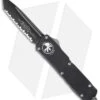 Microtech Scarab Executive Tanto OTF Automatic Knife (3.5" Black Full Serr) -Blade HQ Shop mictrotech 177 3 cm