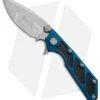 Microtech DOC Flipper Knife Blue Aluminum (3.75" Satin Plain) 153-4BL