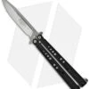 Microtech Dragonfly Balisong Butterfly Knife (3.75" Stonewash Plain) -Blade HQ Shop mircotech mt dragonfly 11 02 263 butterfly black beadblast