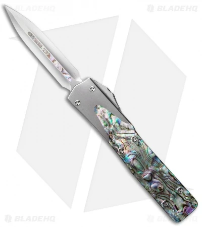 Microtech Marfione Custom UT-10 D/E OTF Knife Abalone (3.5" Mirror Polish) 3 Microtech Marfione Custom UT-10 D/E OTF Knife Abalone (3.5" Mirror Polish)